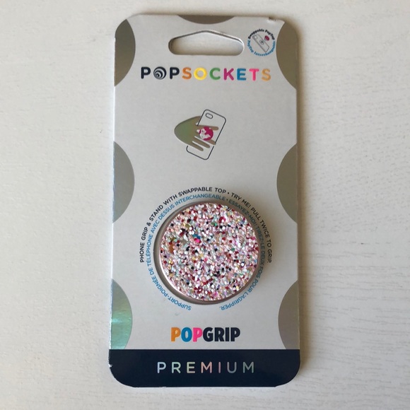 Popsockets Premium PopGrip Glitter - Picture 1 of 7